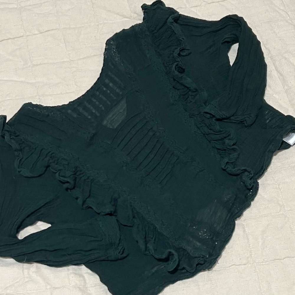 Free People Ruffle Blouse